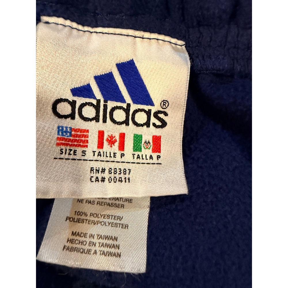 Adidas Vintage Fleece Sweatpants Royal Blue 3 Stripe Joggers ARK001 Small - Picture 6 of 6